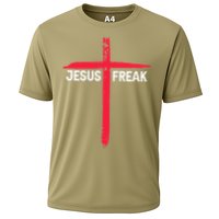 Jesus Freak Christian Religious Faith Cross Cooling Performance Crew T-Shirt