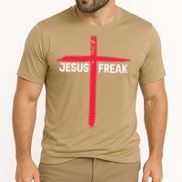 Jesus Freak Christian Religious Faith Cross Cooling Performance Crew T-Shirt