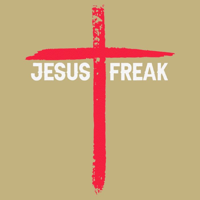 Jesus Freak Christian Religious Faith Cross Cooling Performance Crew T-Shirt