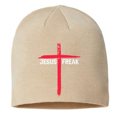 Jesus Freak Christian Religious Faith Cross Sustainable Beanie