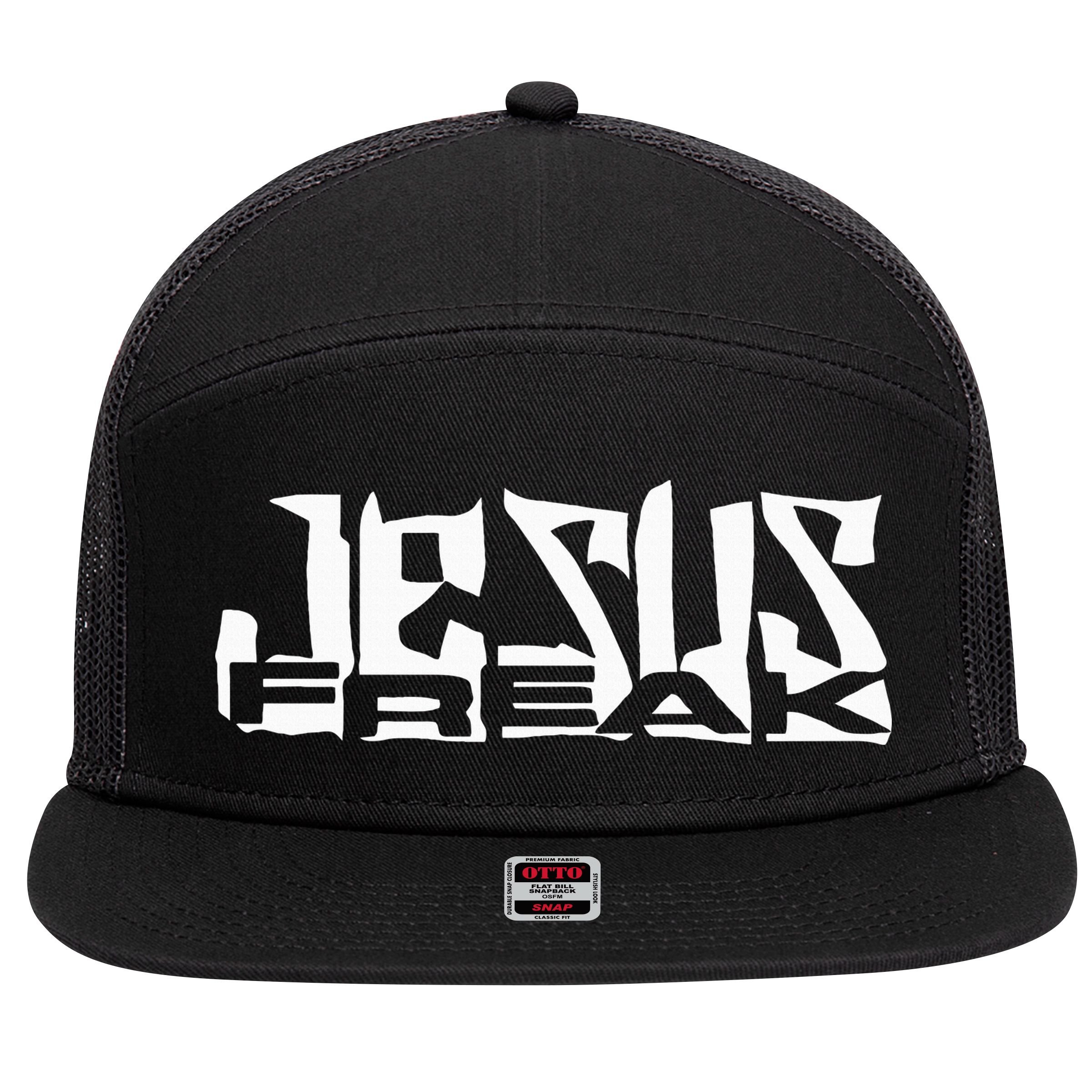 Jesus Freak Christmas Christian 7 Panel Mesh Trucker Snapback Hat