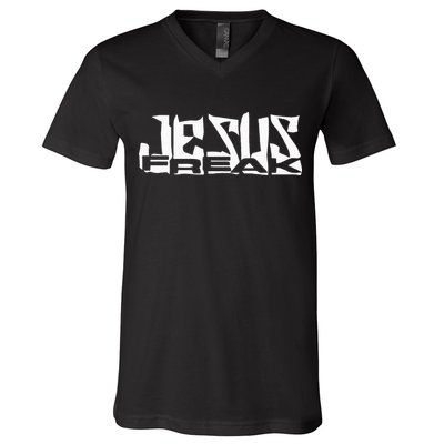Jesus Freak Christmas Christian V-Neck T-Shirt