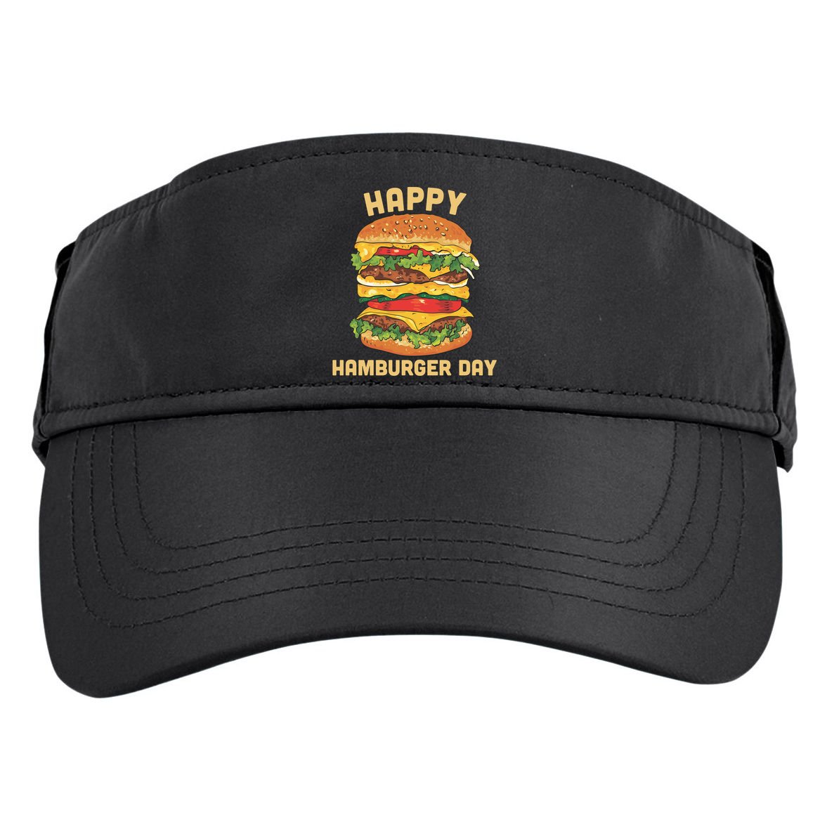 Junk Food Cheeseburger Hamburger Day Burger Fries Gift Adult Drive Performance Visor