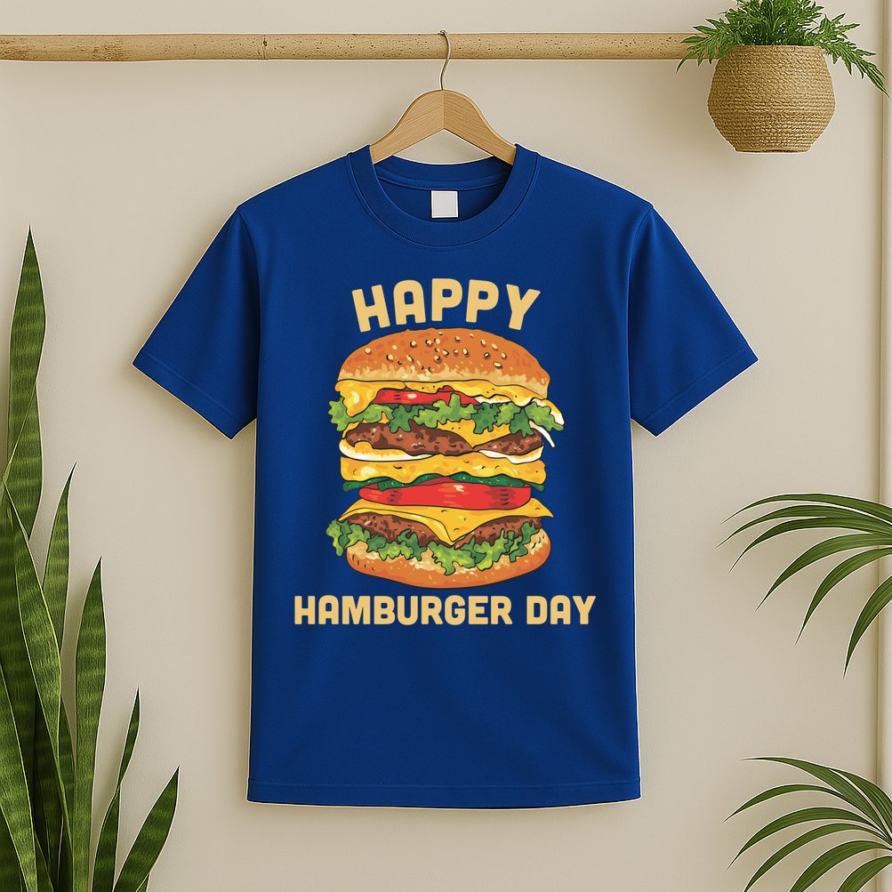 Junk Food Cheeseburger Hamburger Day Burger Fries Gift T-Shirt