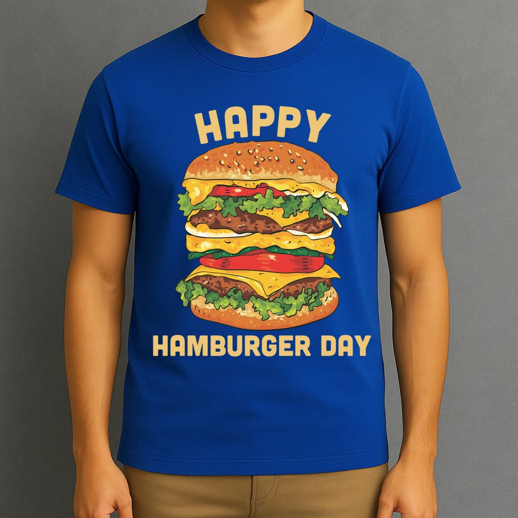 Junk Food Cheeseburger Hamburger Day Burger Fries Gift T-Shirt