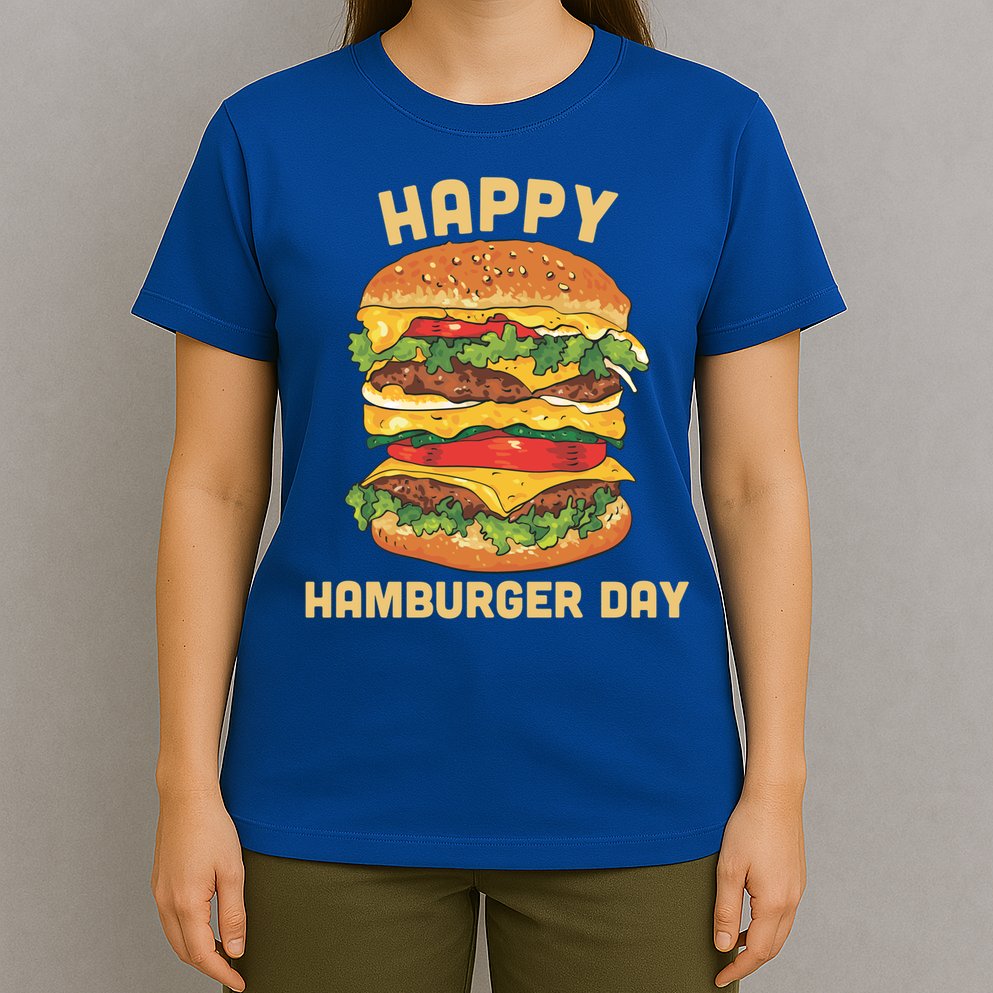 Junk Food Cheeseburger Hamburger Day Burger Fries Gift T-Shirt