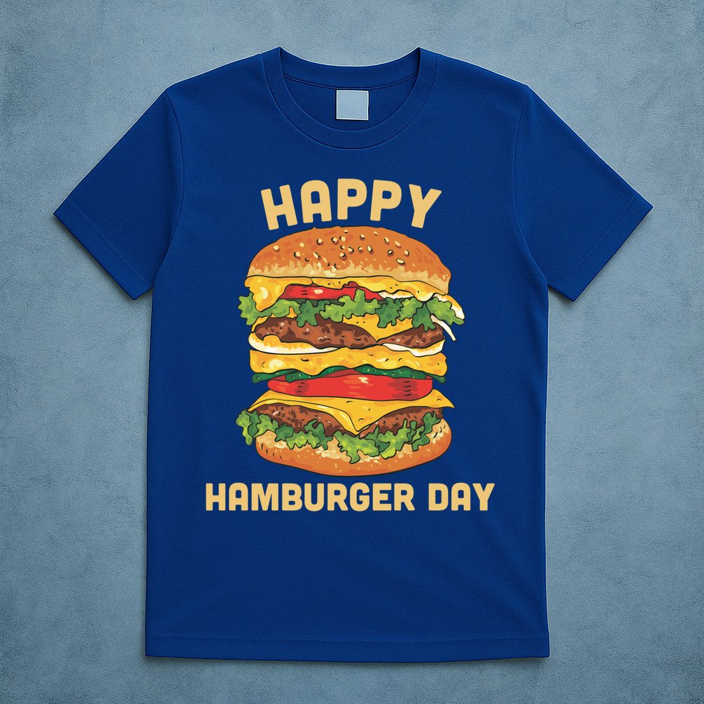 Junk Food Cheeseburger Hamburger Day Burger Fries Gift T-Shirt