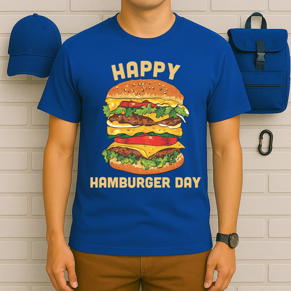 Junk Food Cheeseburger Hamburger Day Burger Fries Gift T-Shirt