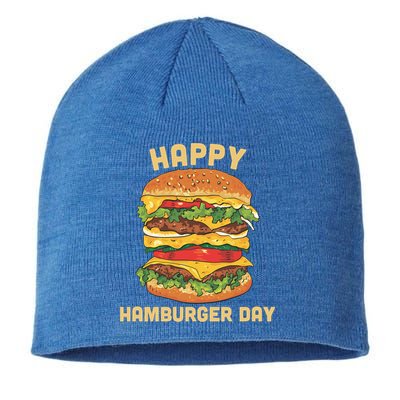 Junk Food Cheeseburger Hamburger Day Burger Fries Gift Sustainable Beanie