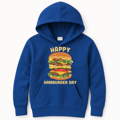 Junk Food Cheeseburger Hamburger Day Burger Fries Gift Kids Hoodie