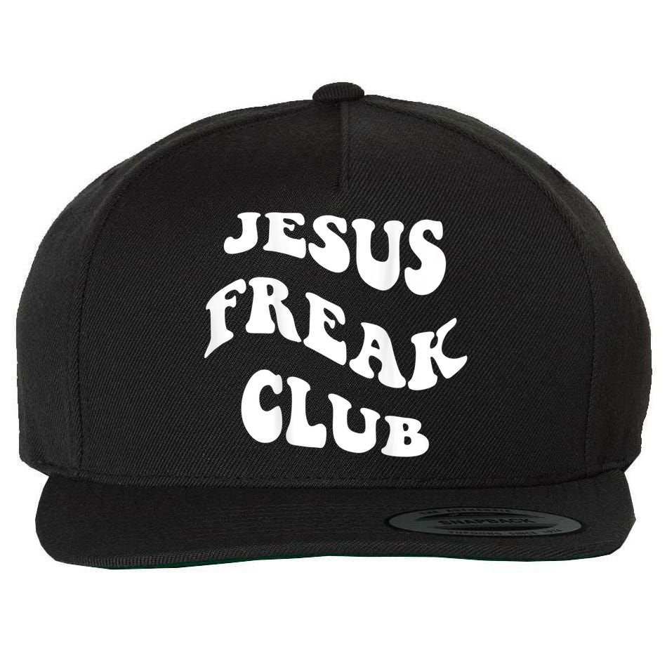 Jesus Freak Club Lover Wool Snapback Cap