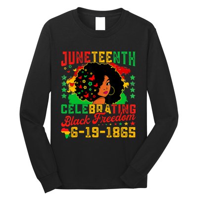 Juneteenth Flag Celebrating Black Freedom Juneteenth 1865 Long Sleeve Shirt