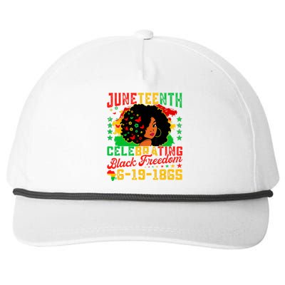 Juneteenth Flag Celebrating Black Freedom Juneteenth 1865 Snapback Five-Panel Rope Hat