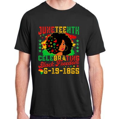 Juneteenth Flag Celebrating Black Freedom Juneteenth 1865 Adult ChromaSoft Performance T-Shirt