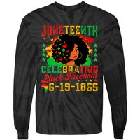 Juneteenth Flag Celebrating Black Freedom Juneteenth 1865 Tie-Dye Long Sleeve Shirt