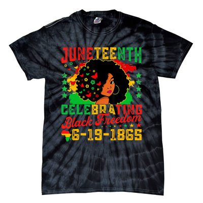 Juneteenth Flag Celebrating Black Freedom Juneteenth 1865 Tie-Dye T-Shirt