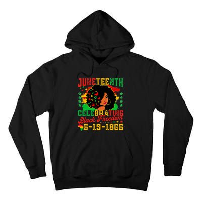 Juneteenth Flag Celebrating Black Freedom Juneteenth 1865 Tall Hoodie