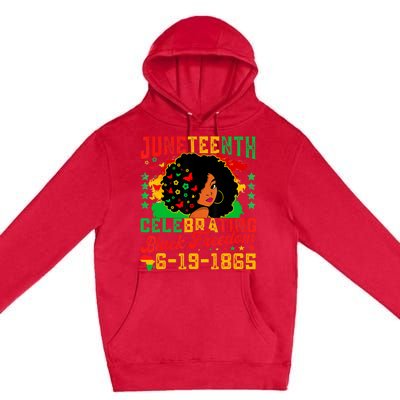 Juneteenth Flag Celebrating Black Freedom Juneteenth 1865 Premium Pullover Hoodie