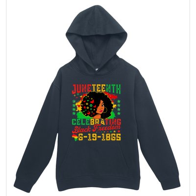 Juneteenth Flag Celebrating Black Freedom Juneteenth 1865 Urban Pullover Hoodie