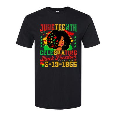 Juneteenth Flag Celebrating Black Freedom Juneteenth 1865 Softstyle CVC T-Shirt