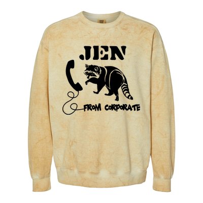 Jen From Corporate Colorblast Crewneck Sweatshirt