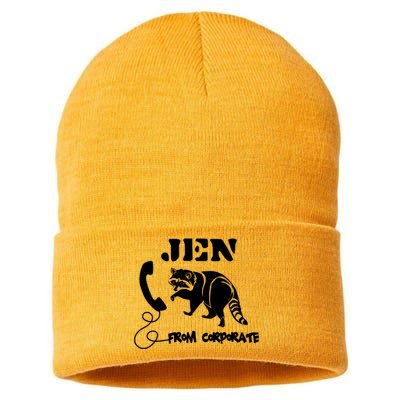 Jen From Corporate Sustainable Knit Beanie