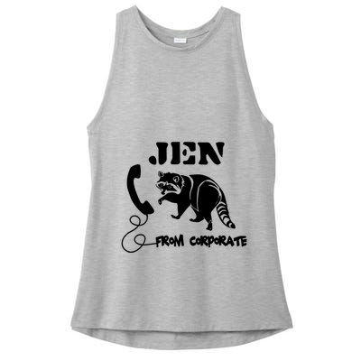 Jen From Corporate Ladies PosiCharge Tri-Blend Wicking Tank