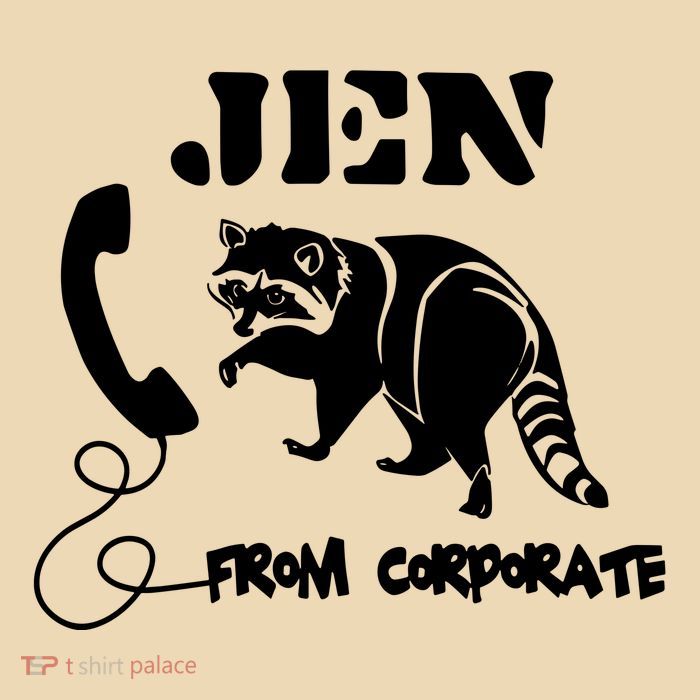 Jen From Corporate Drawstring Bag