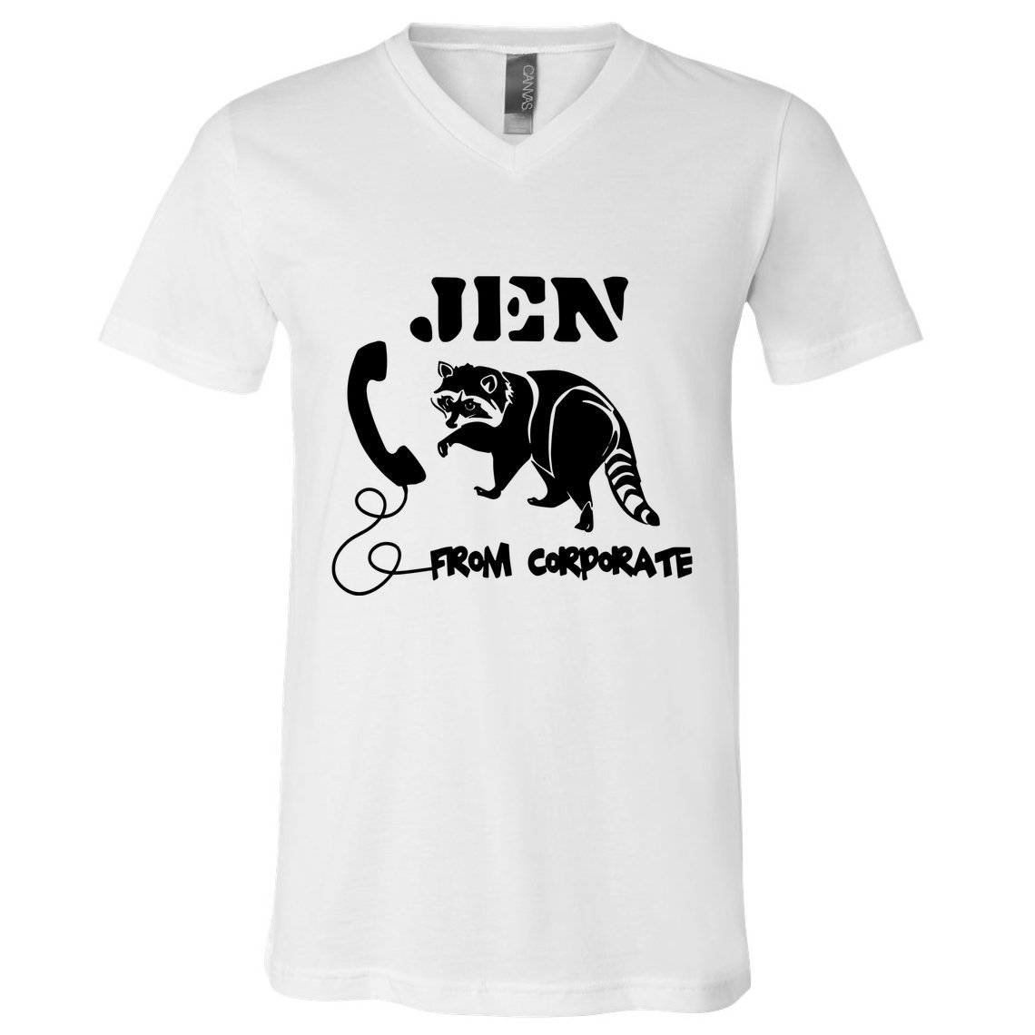 Jen From Corporate V-Neck T-Shirt
