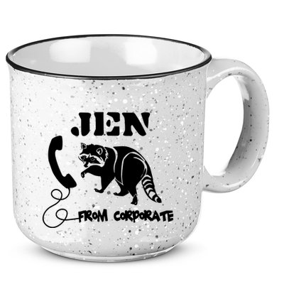 Jen From Corporate 15oz Campfire Ceramic Mug