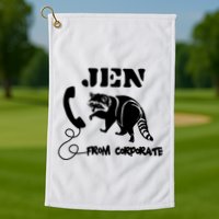 Jen From Corporate Golf Towel