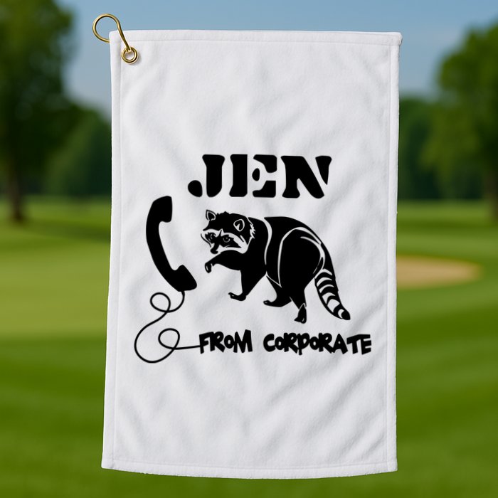Jen From Corporate Golf Towel