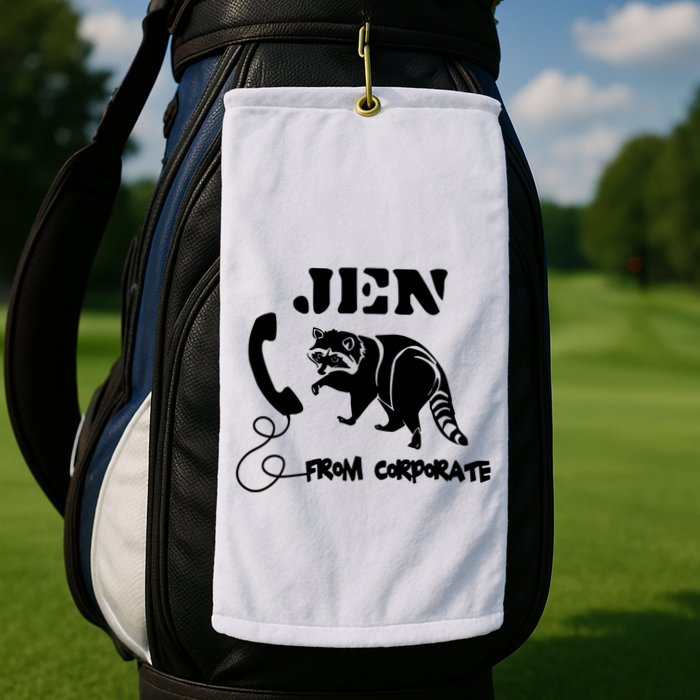 Jen From Corporate Golf Towel