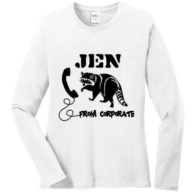 Jen From Corporate Ladies Long Sleeve Shirt