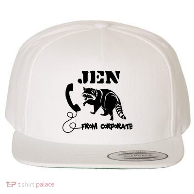 Jen From Corporate Wool Snapback Cap