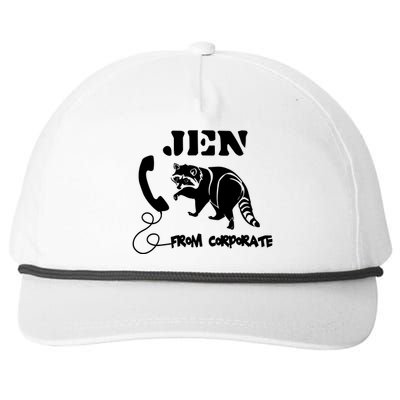 Jen From Corporate Snapback Five-Panel Rope Hat