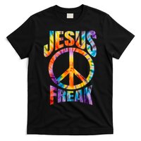 Jesus Freak Christian Retro Tie Dye Lettering T-Shirt