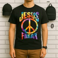Jesus Freak Christian Retro Tie Dye Lettering T-Shirt