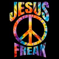 Jesus Freak Christian Retro Tie Dye Lettering T-Shirt