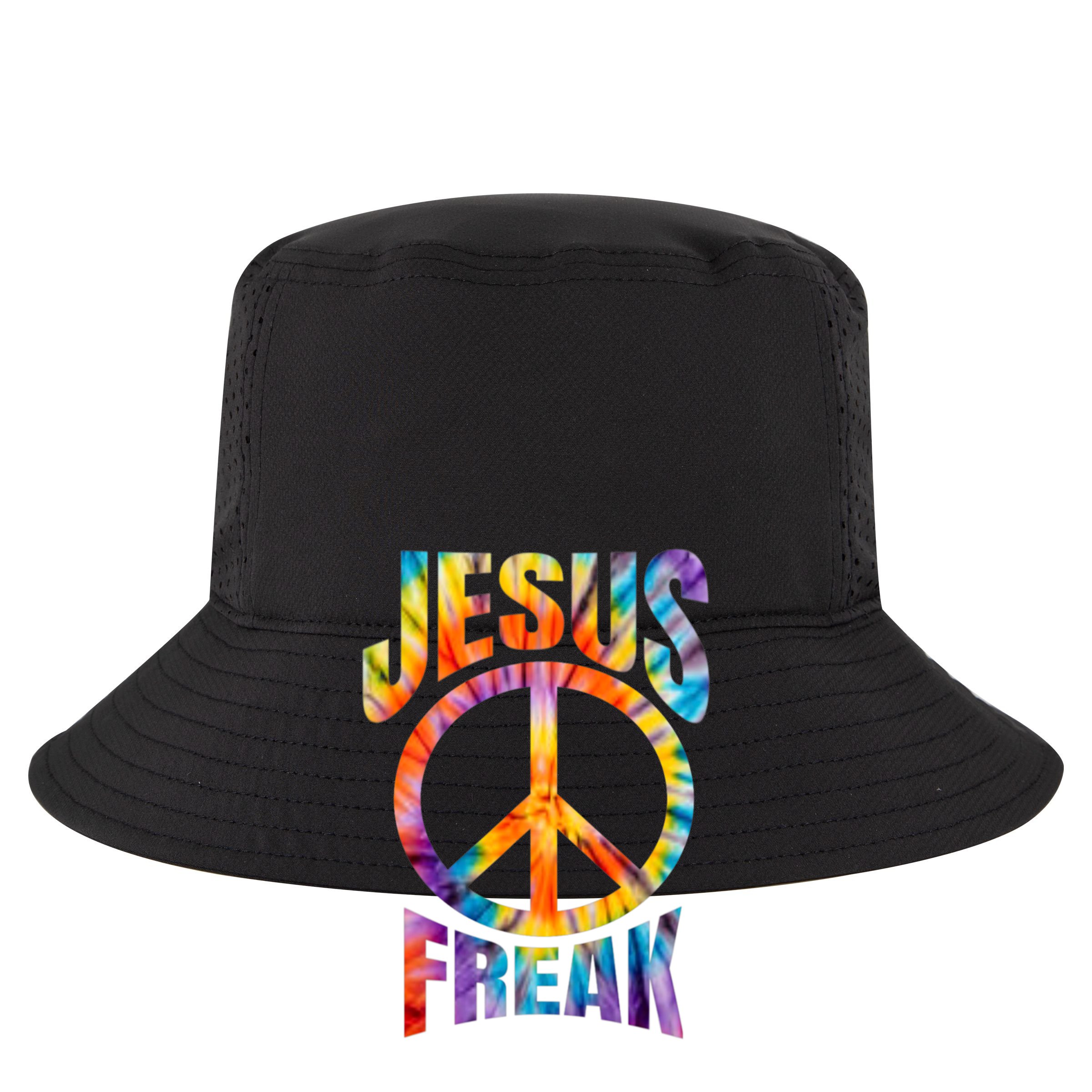 Jesus Freak Christian Retro Tie Dye Lettering Impact Tech Backpack