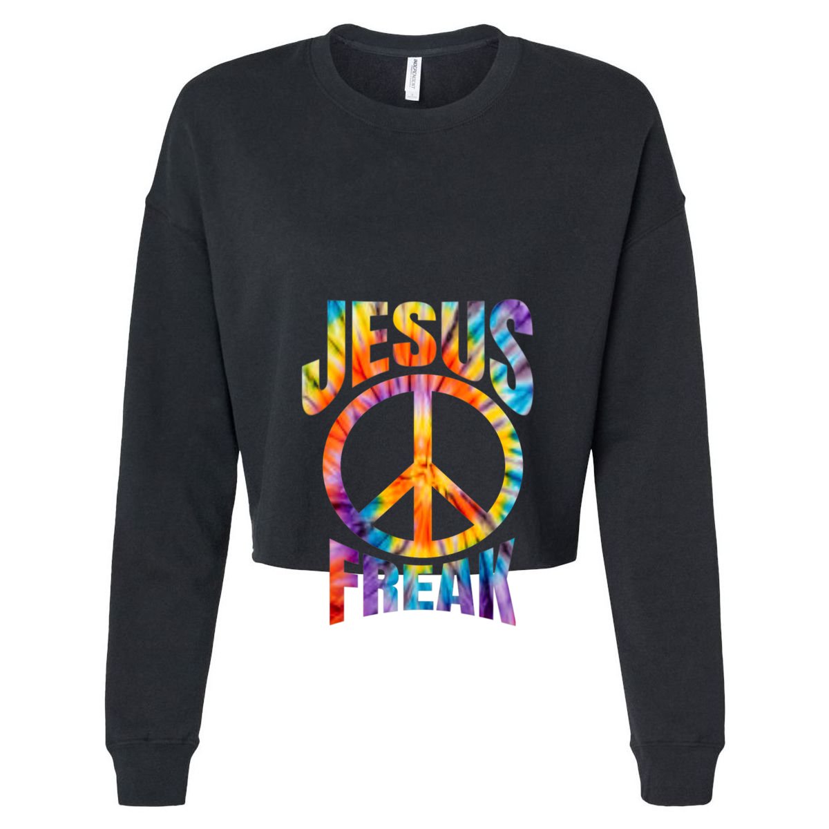 Jesus Freak Christian Retro Tie Dye Lettering Vector Backpack