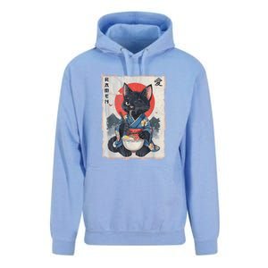 Japanese Funny Cat Ramen Graphic Cat Anime Unisex Surf Hoodie