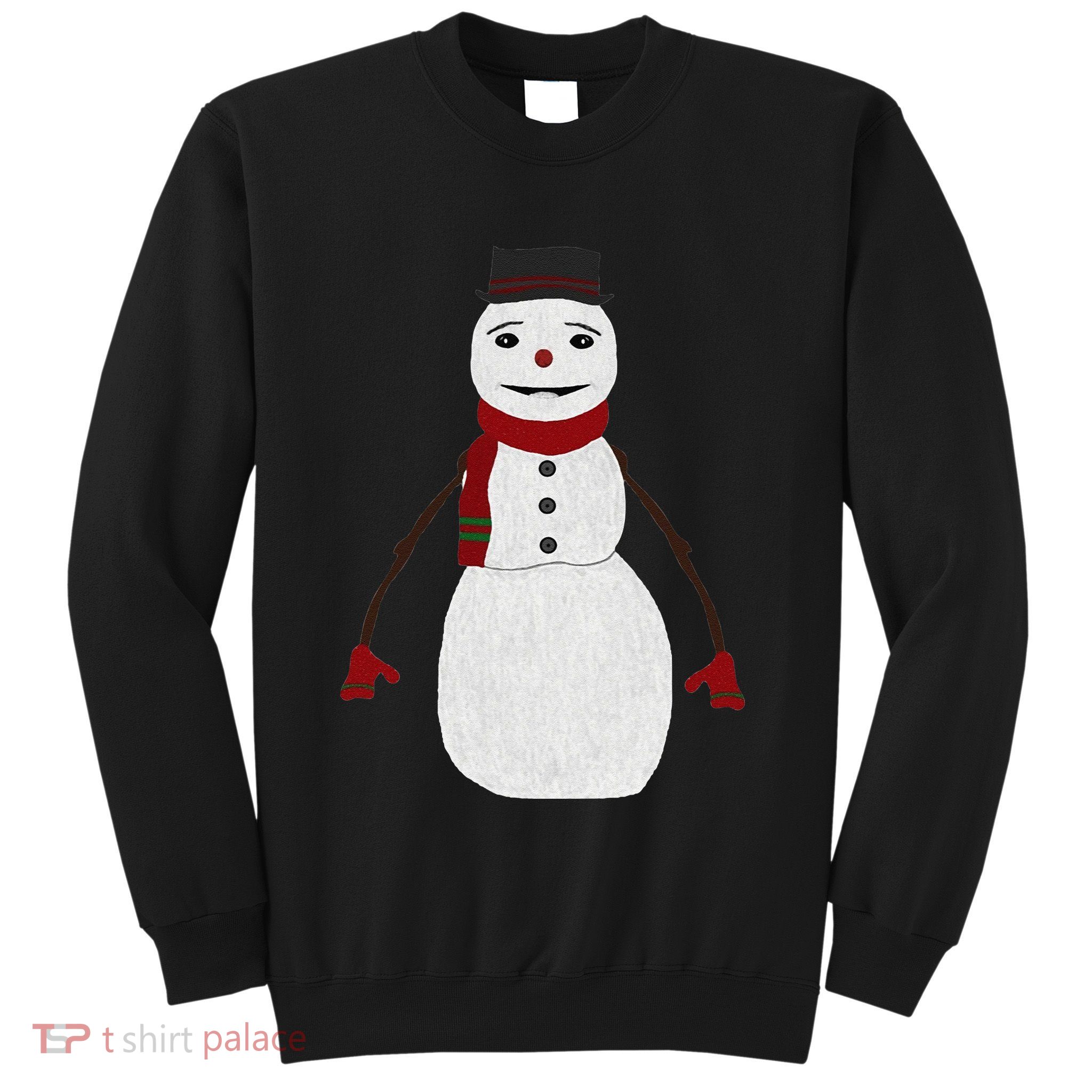 Jack Frost Costume Christmas Face Xmas Sweatshirt