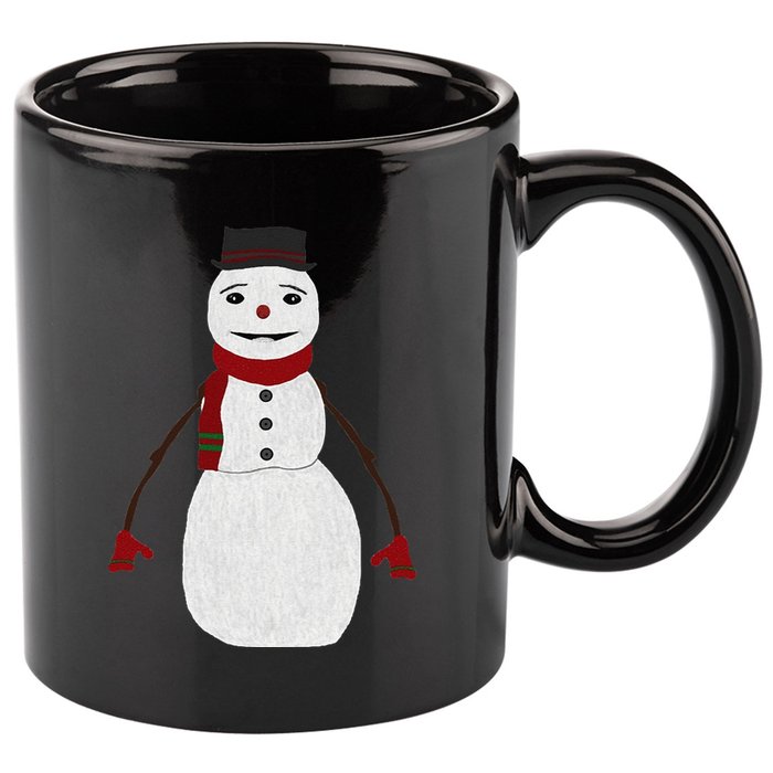 Jack Frost Costume Christmas Face Xmas 11oz C Handle Ceramic Mug