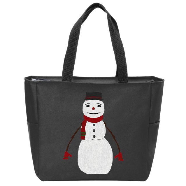 Jack Frost Costume Christmas Face Xmas Zip Tote Bag
