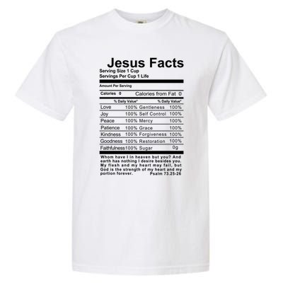 Jesus Facts Cool Christian Gift For Christians Garment-Dyed Heavyweight T-Shirt