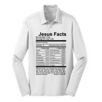 Jesus Facts Cool Christian Gift For Christians Silk Touch Performance Long Sleeve Polo