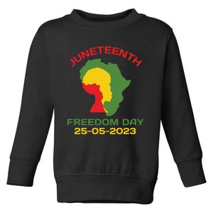 Juneteenth Freedom Day Africa Freedom Day Toddler Sweatshirt