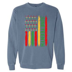 Juneteenth Freedom Day Blm June 19th 1865 African American Gift Garment-Dyed Sweatshirt