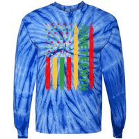 Juneteenth Freedom Day Blm June 19th 1865 African American Gift Tie-Dye Long Sleeve Shirt